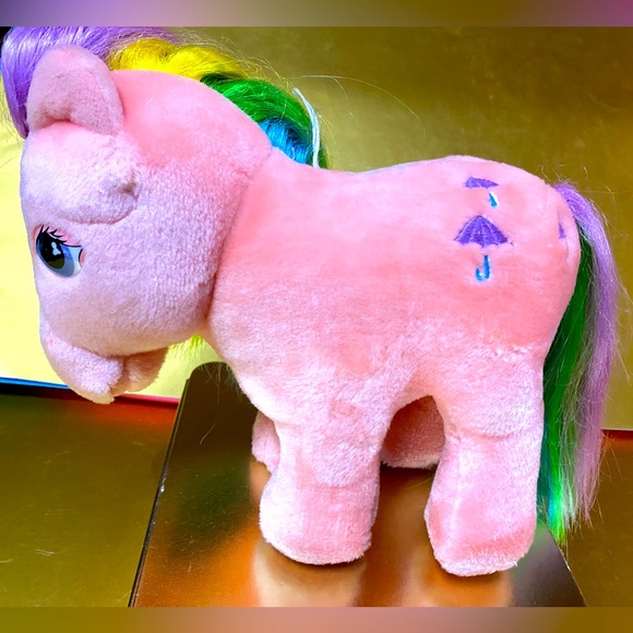 MY LITTLE PONY G1 VTG 1984 ORIGINAL HASBRO SOFTIES PARASOL RAINBOW PONY PLUSH - Picture 5 of 15